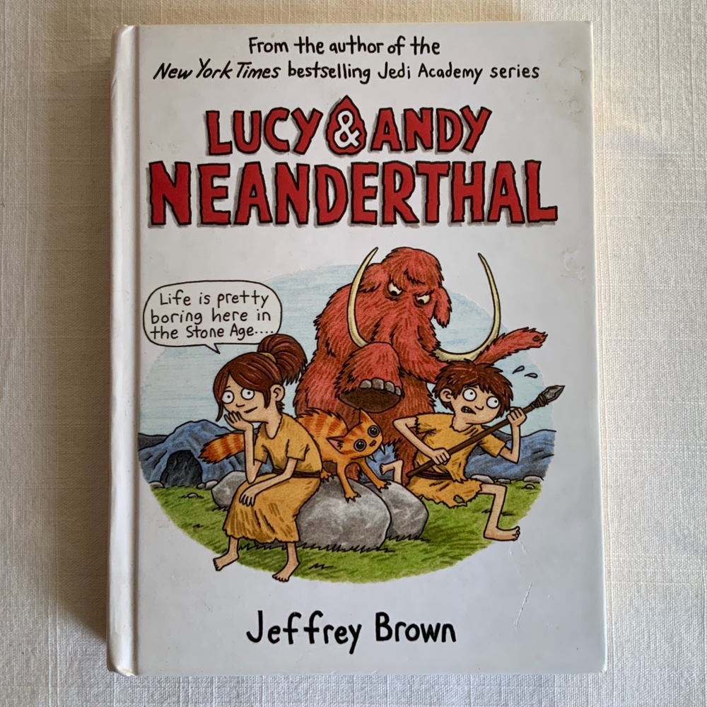 BOOK — Graphic novel “Lucy & Andy Neanderthal” by Jeffrey Brown.